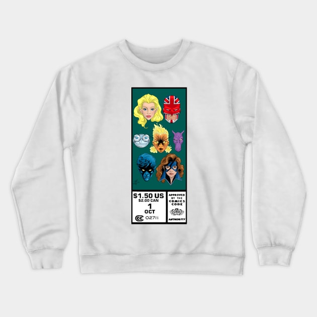 Classic heroes of Europe Crewneck Sweatshirt by Next Universe Designs
